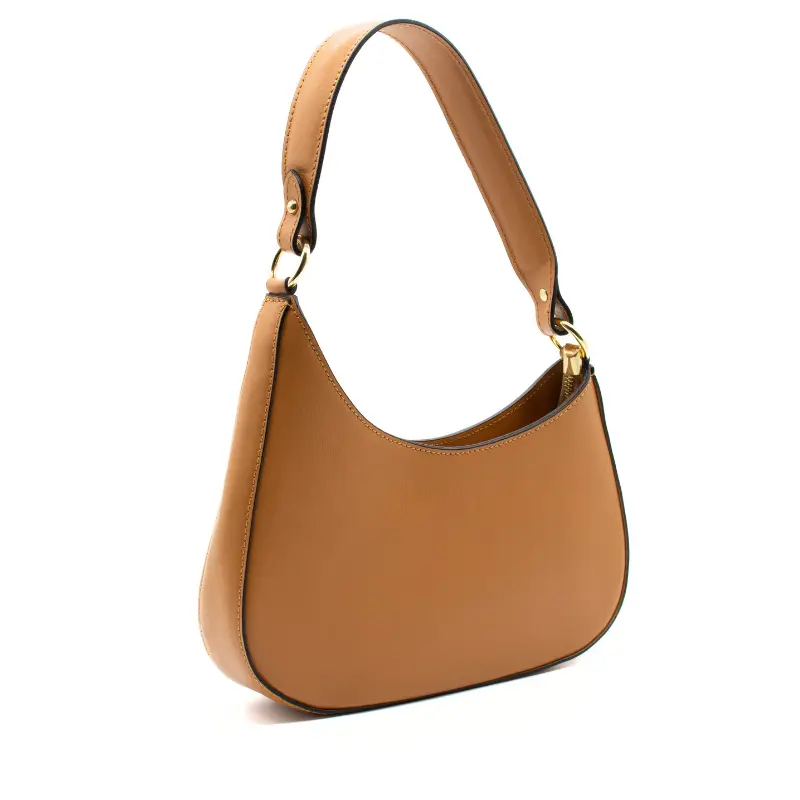 moon camel shoulder leather bag side