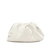 pouch beige leather handbag