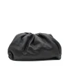 pouch black leather handbag