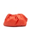 pouch coral leather handbag