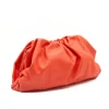 pouch coral leather handbag side