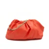 pouch coral leather bag