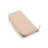 saffie beige leather wallet side