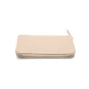 saffie beige leather wallet zip