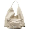 sahara beige shopper leather bag extra bag