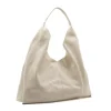 sahara beige shopper leather bag side