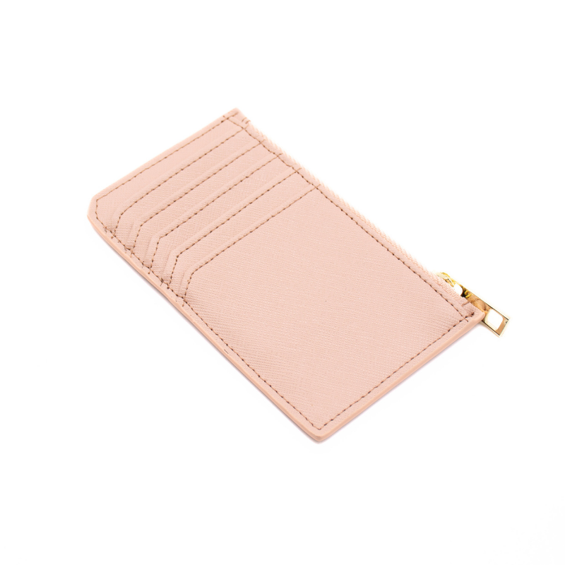 sarah nude leather card holder