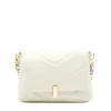 serena beige leather shoulder bag