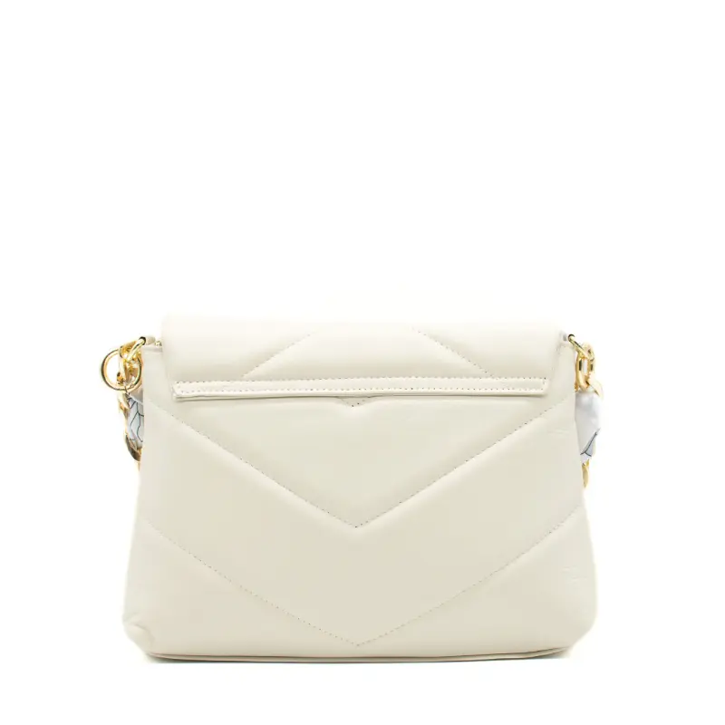 serena beige leather shoulder bag back