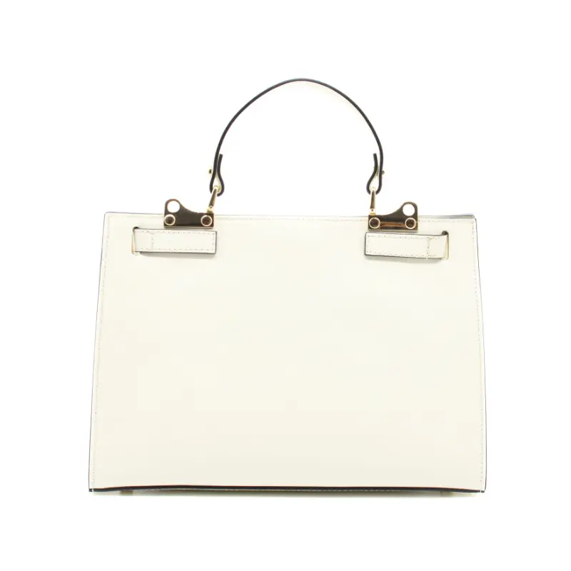 sophia beige leather handbag back