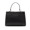 sophia black leather handbag back