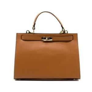 sophia camel leather handbag