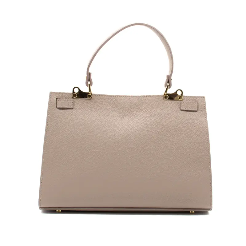 sophia nude leather handbag back