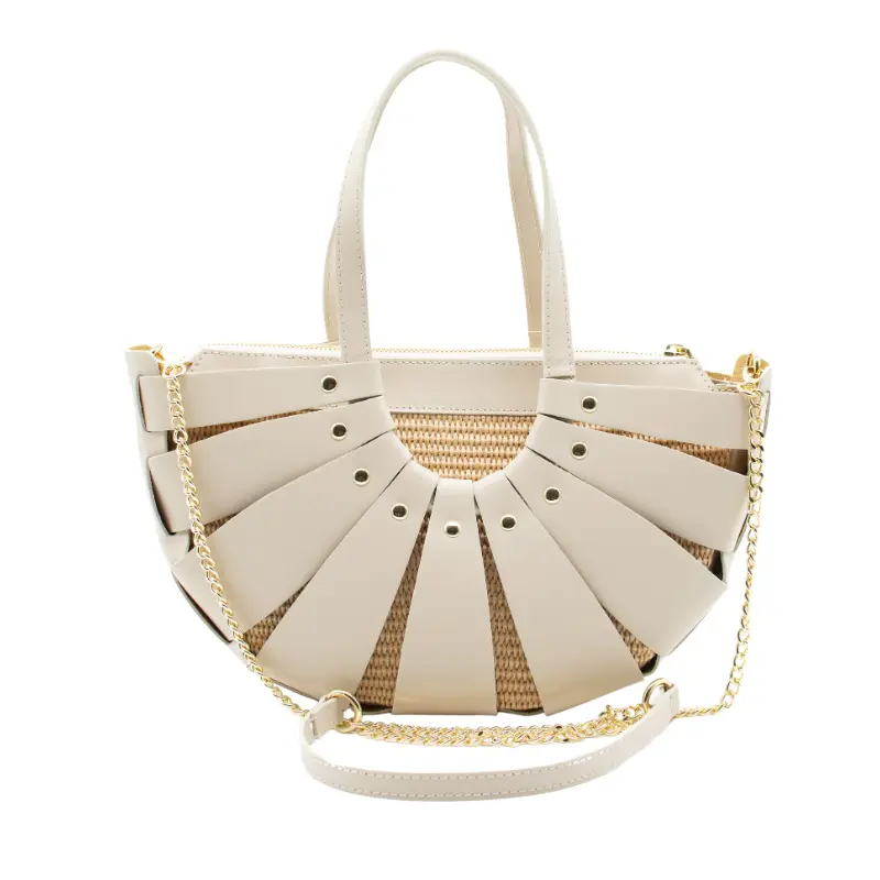 sunshine m beige leather handbag strap