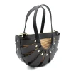 sunshine s black leather handbag side