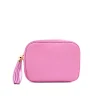 bb bubble pink crossbody leather bag front