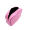 bb bubble pink crossbody leather bag interior detail