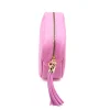 bb bubble pink crossbody leather bag zip