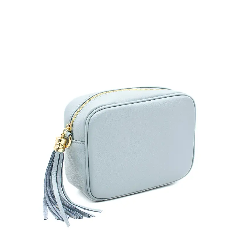 bb light blue leather crossbody bag side