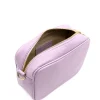 bb lilac leeather crossbody bag interior detail