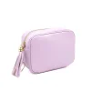 bb lilac leeather crossbody bag side