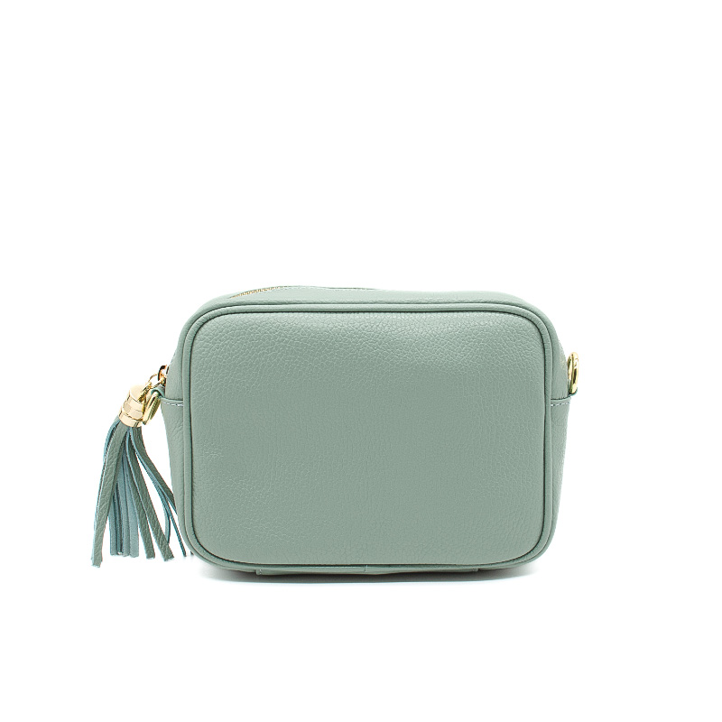 bb mint crossbody leather bag front