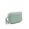 bb mint leather crossbody bag side