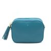 bb turquoise leather crossbody bag silver personalization