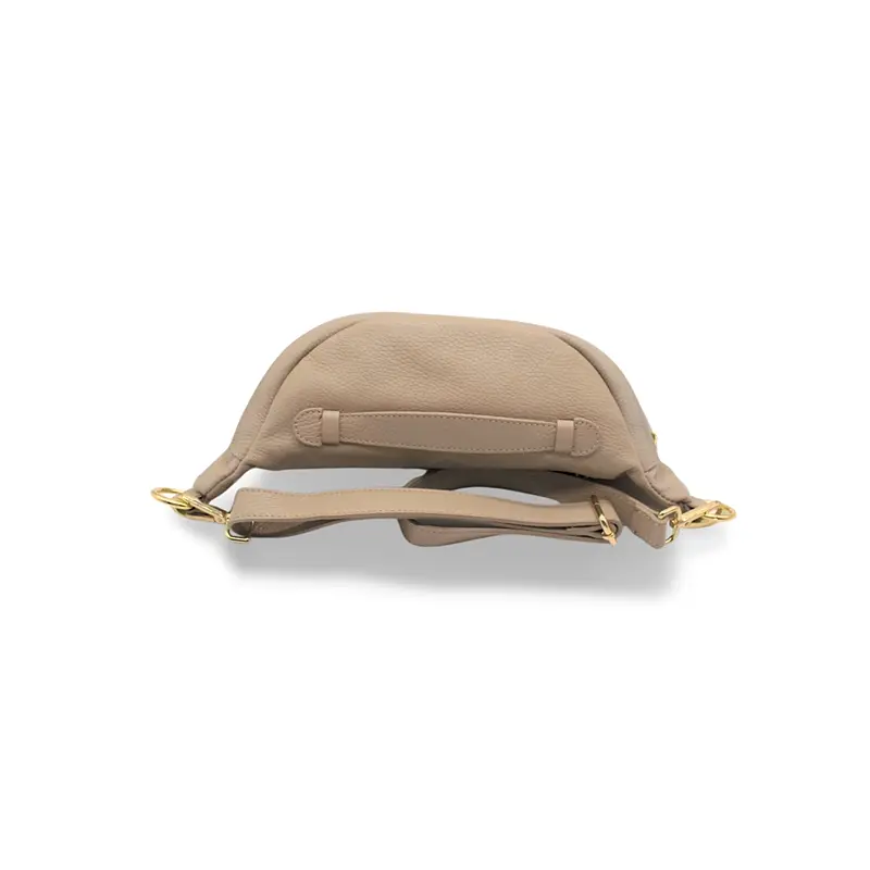 Bum Bag Taupe Leather Bag strap