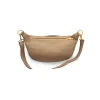 Bum Bag Taupe Leather Bag zip