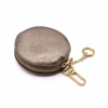 circle bronze leather coin purse gold personalization