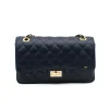 classic m blue shoulder leather gold personalization