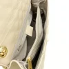 classic m light beige shoulder leather bag interior