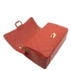 classic m strawberry shoulder leather bag layed