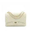 Classic XL Beige Shoulder Leather Bag