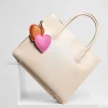 emma beige leather handbag with hearts