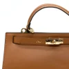 sophia camel leather handbag gold personalization