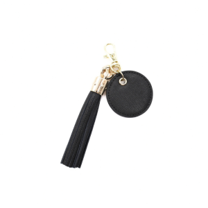 fringe-black-leather-bag-key-ring