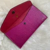 fuschia card holder personalized gold