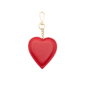 heart red leather bag accessory