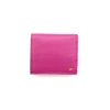 jess mini fuschia leather wallet gold personalization