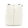 jessie l beige leather bucket bag silver personalization