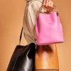 jessie leather bucket bag