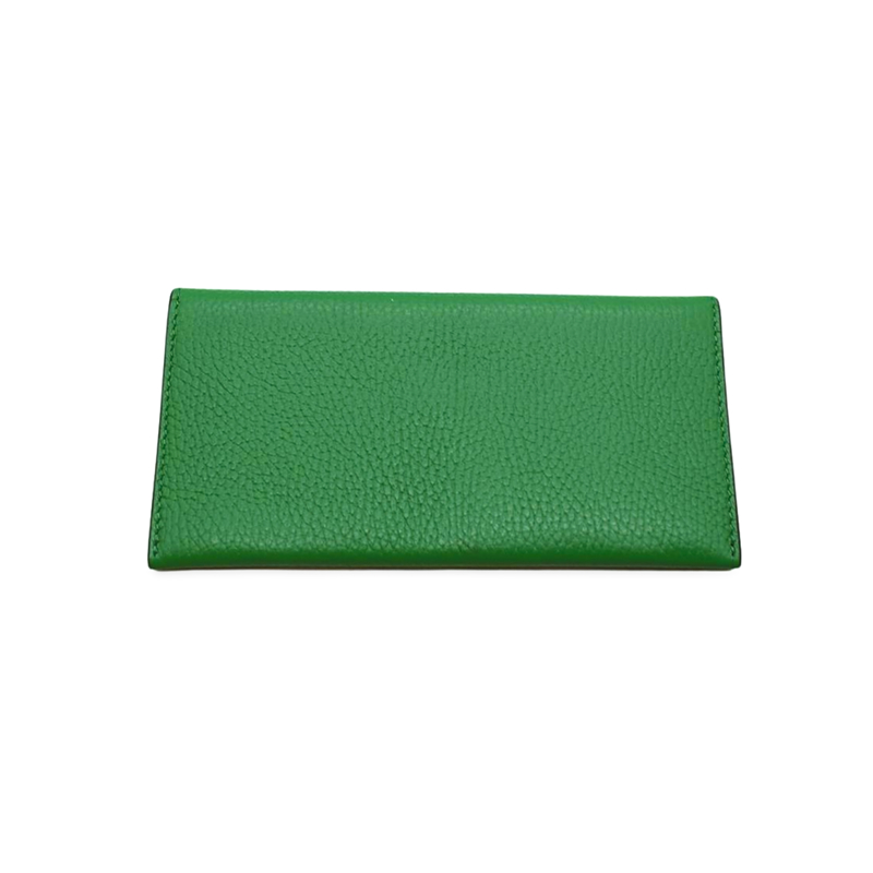 katy green card holder leather wallet back