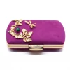 leafwhisper magenta clutch bag closure