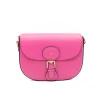 lili pink crossbody leather bag gold personalization