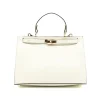 sophia beige leather handbag silver personalization