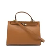 sophia camel leather handbag strap