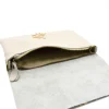 verdant beige clutch bag interior