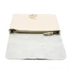 verdant beige clutch bag zip